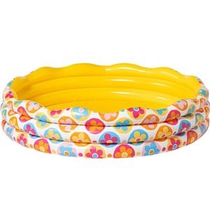 Sun Squad Inflatable 3-Ring Pool, 5'5" Diameter, 14.5" Height, w/ Repair Kit